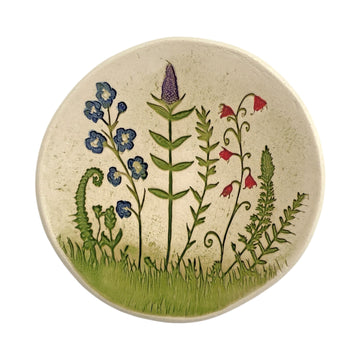 Trinket Dish - Wildflower Scene - Large