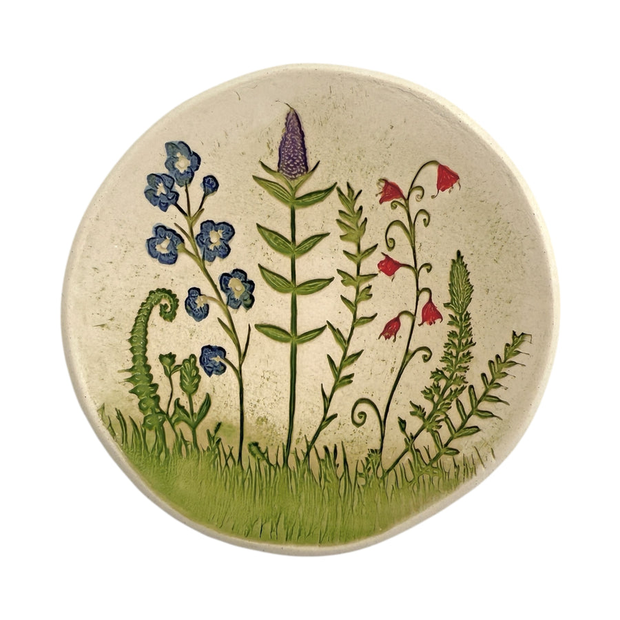 Trinket Dish - Wildflower Scene - Large