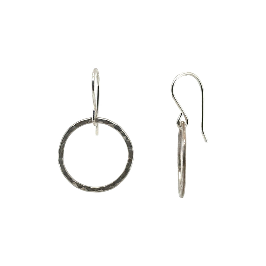 Earrings - Hammered Circles