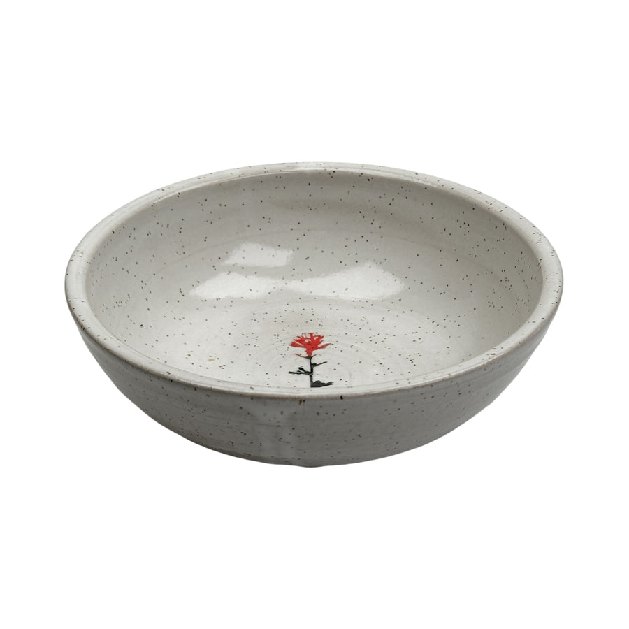 Bowl - White Paintbrush - Medium