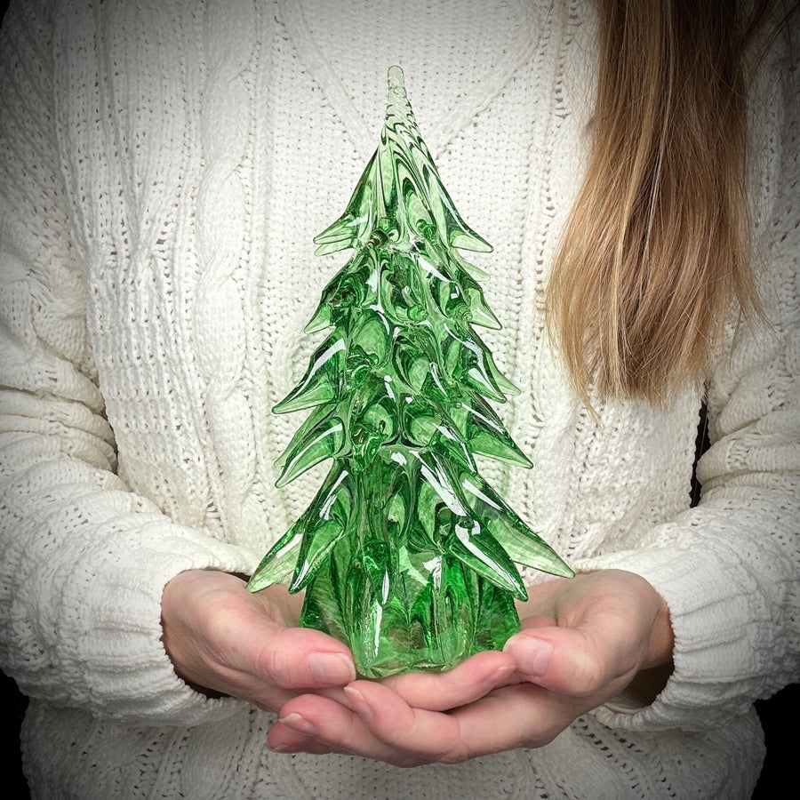 Large Glass Tree - Light Green