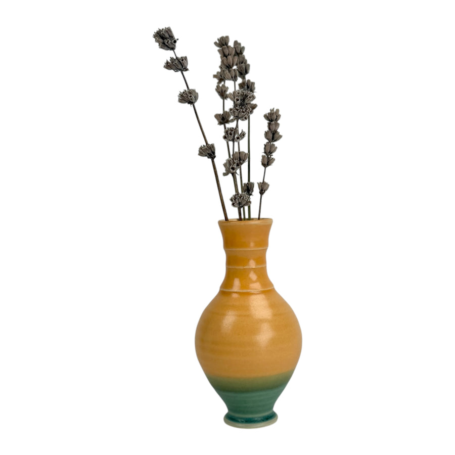 Bud Vase - Yellow/Green
