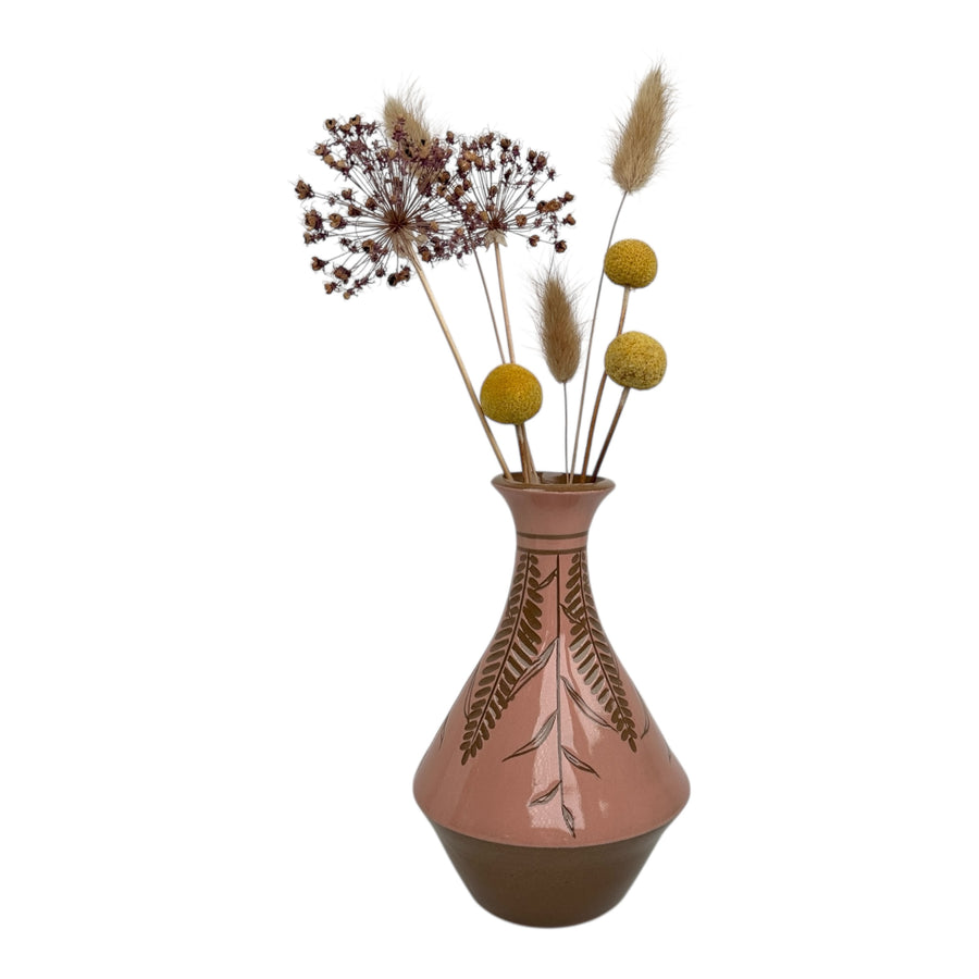 Medium Vase - Pink - Botanical