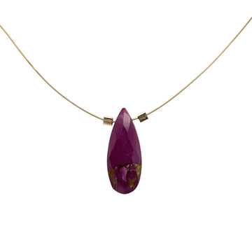 Purple Copper Turquoise Necklace