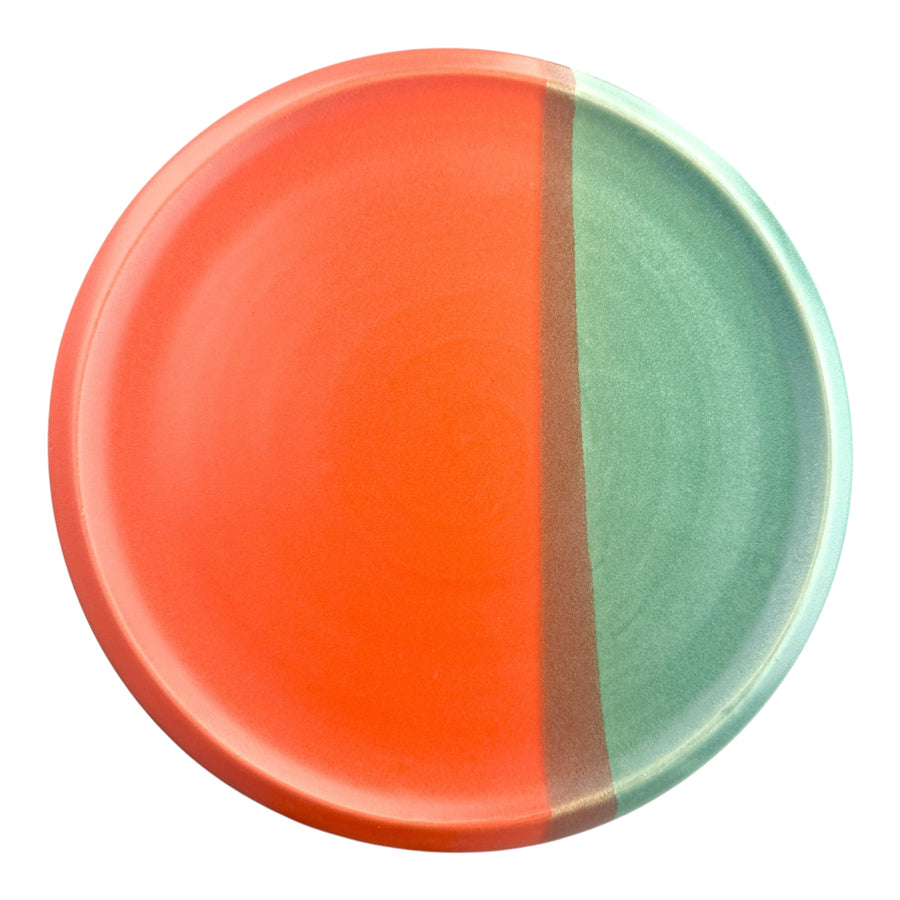 Dinner Plate - Red/Green