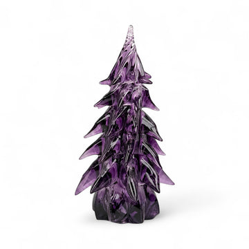 Large Glass Tree - Purple