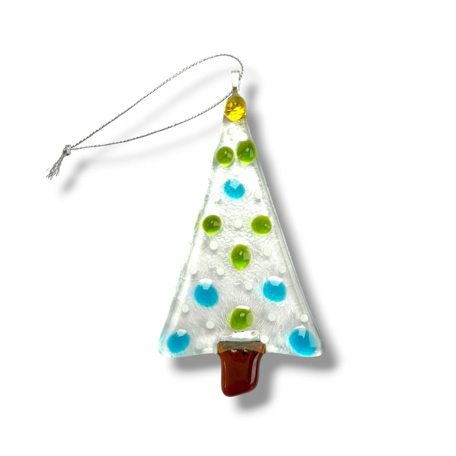 Mini Tree Glass Ornament