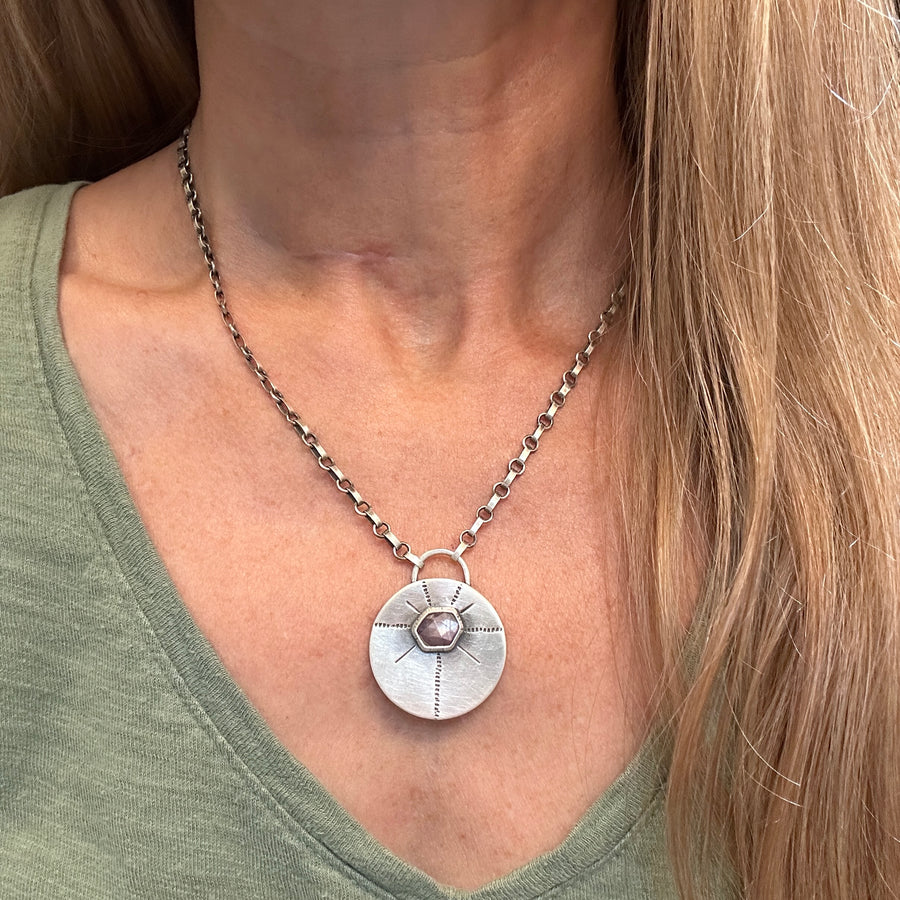 Necklace - Ruby Shield