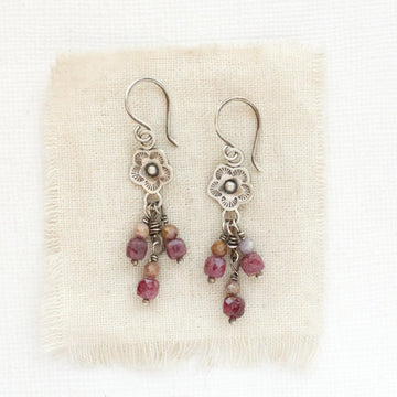 Cactus Flower - Mini - Earrings - Violet