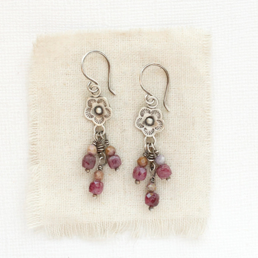 Cactus Flower - Mini - Earrings - Violet