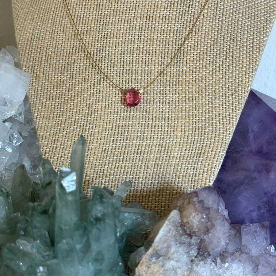 Pink Tourmaline Necklace