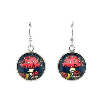 Earrings - Mushrooms