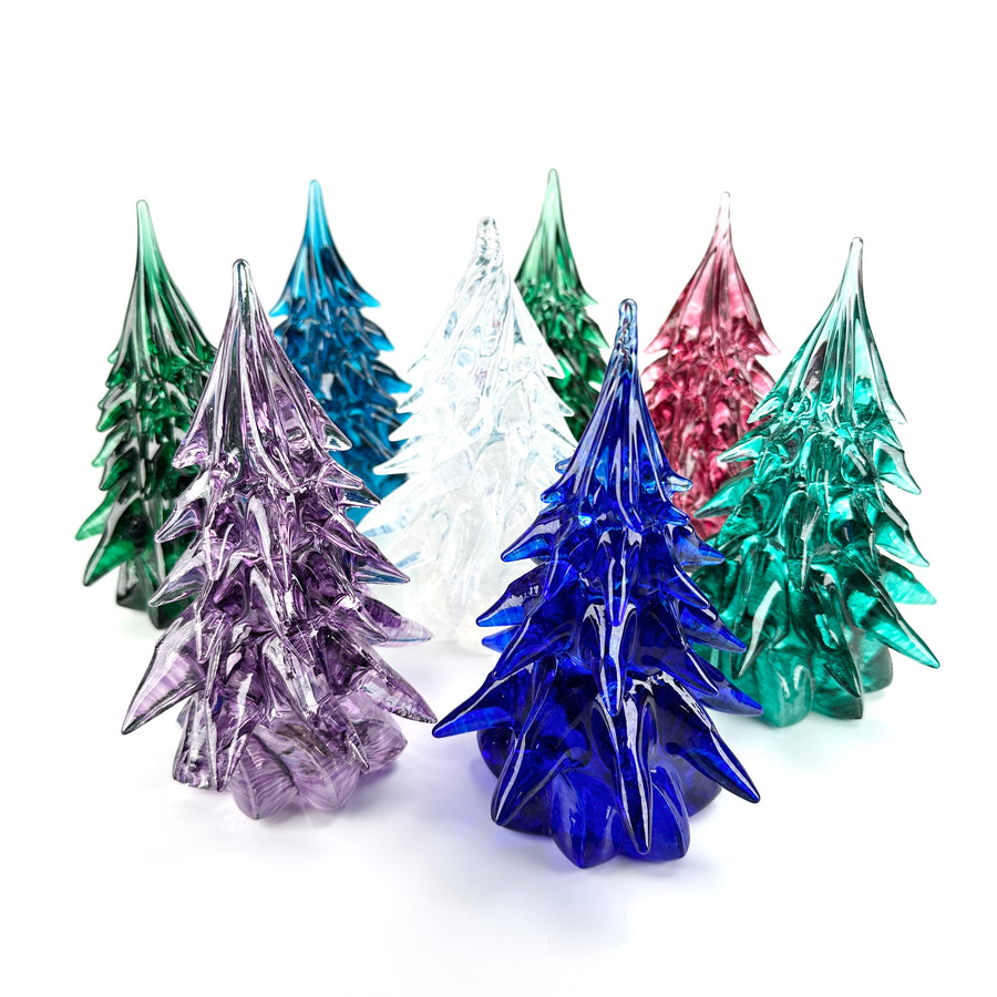 Small Glass Tree - Light Blue