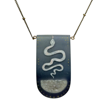 Necklace with Crystals - Snake