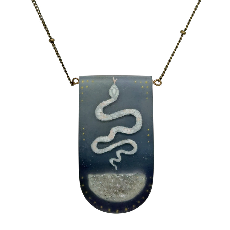Necklace with Crystals - Snake