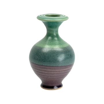 Bud Vase - Green/Purple