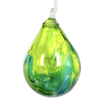 Aqua Wave Raindrop Ornament