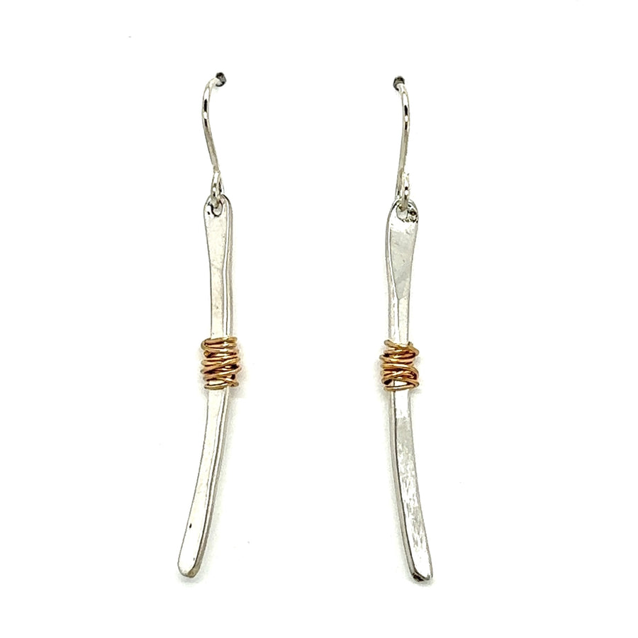 Earrings - Twigs Wrapped with Gold Fill