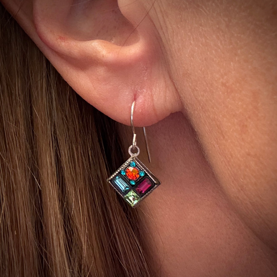 Earrings - Architectural Diamond