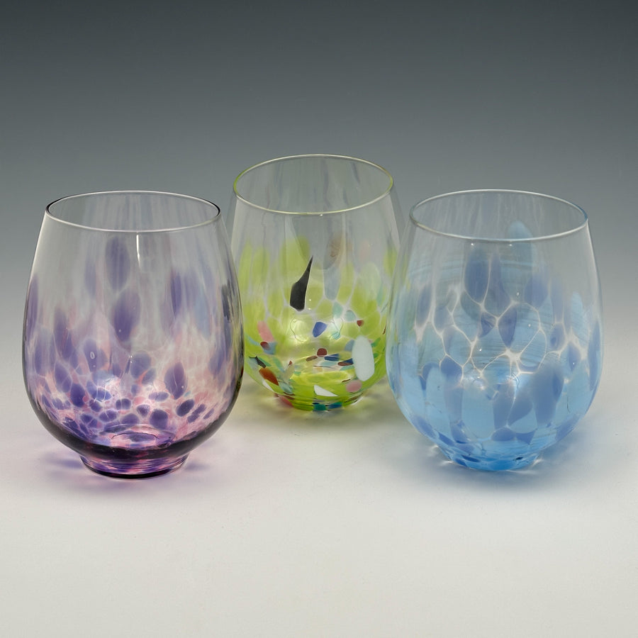 Hand Blown Stemless Glass - Small