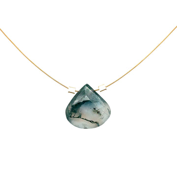 Green Moss Agate Necklace