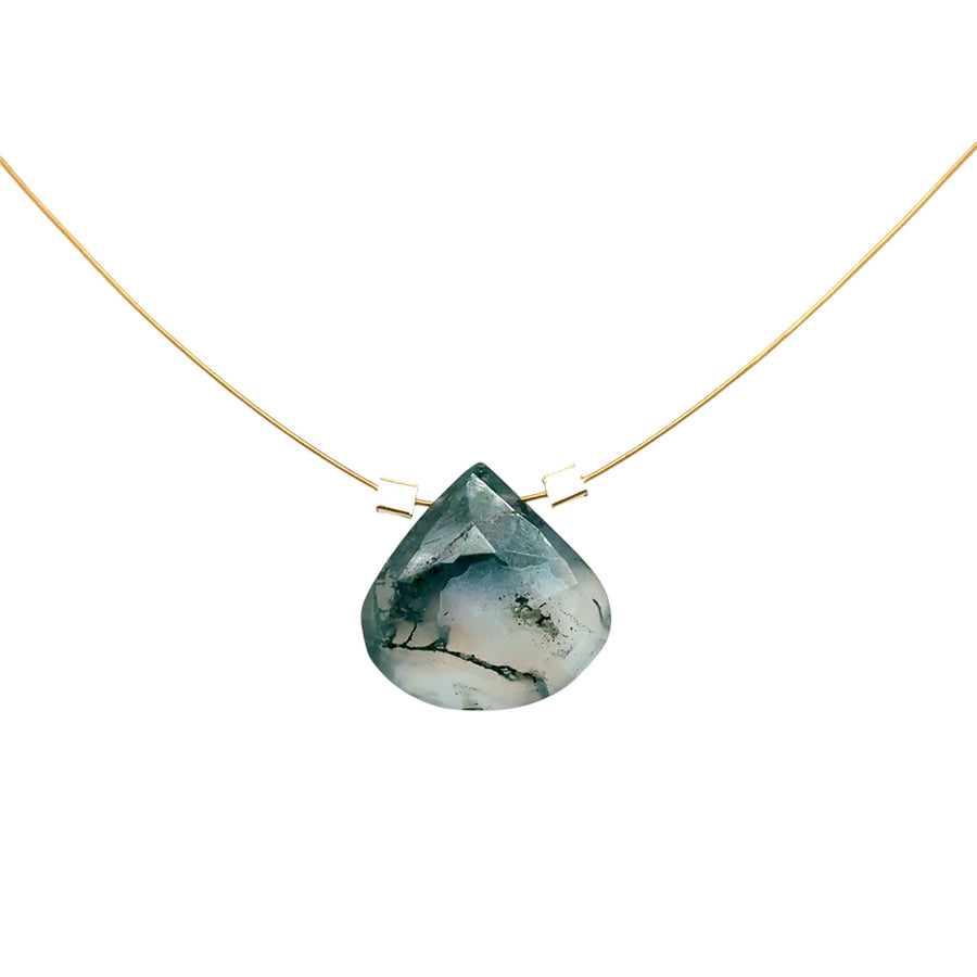Green Moss Agate Necklace