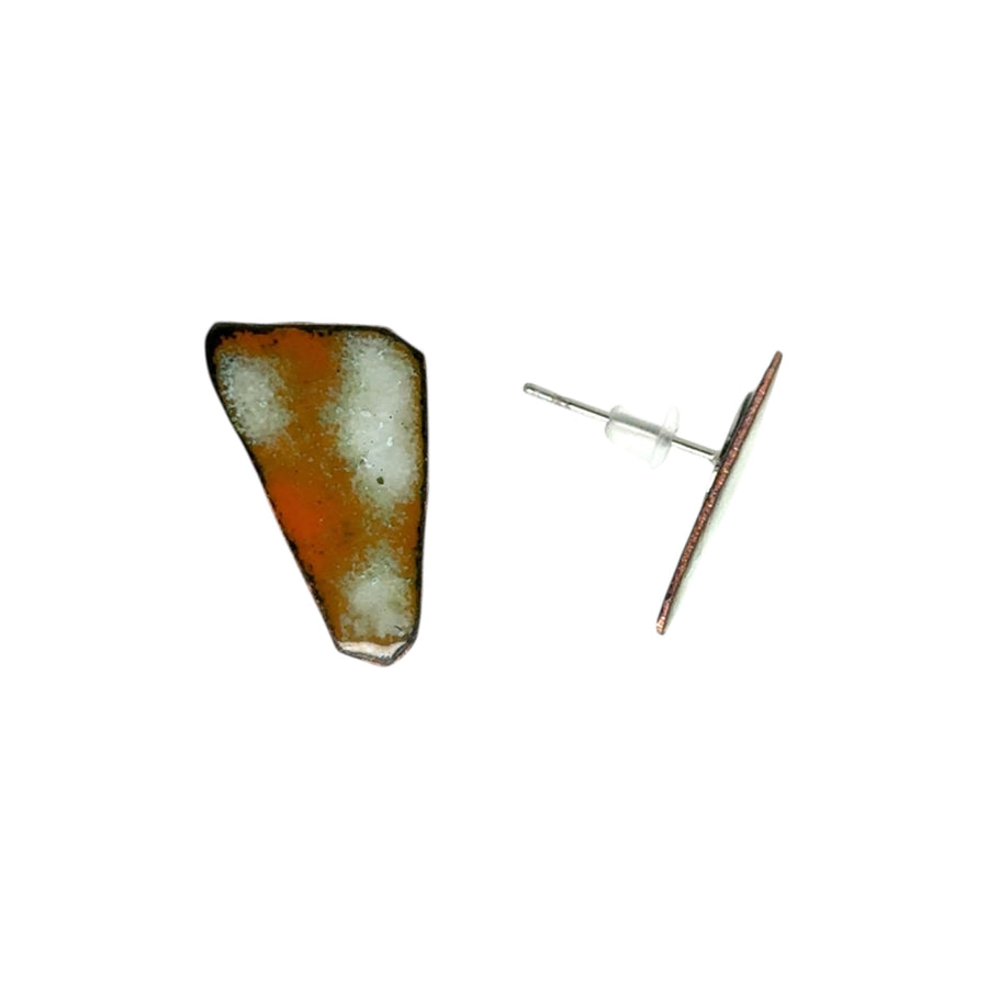 Enameled Stud Earrings
