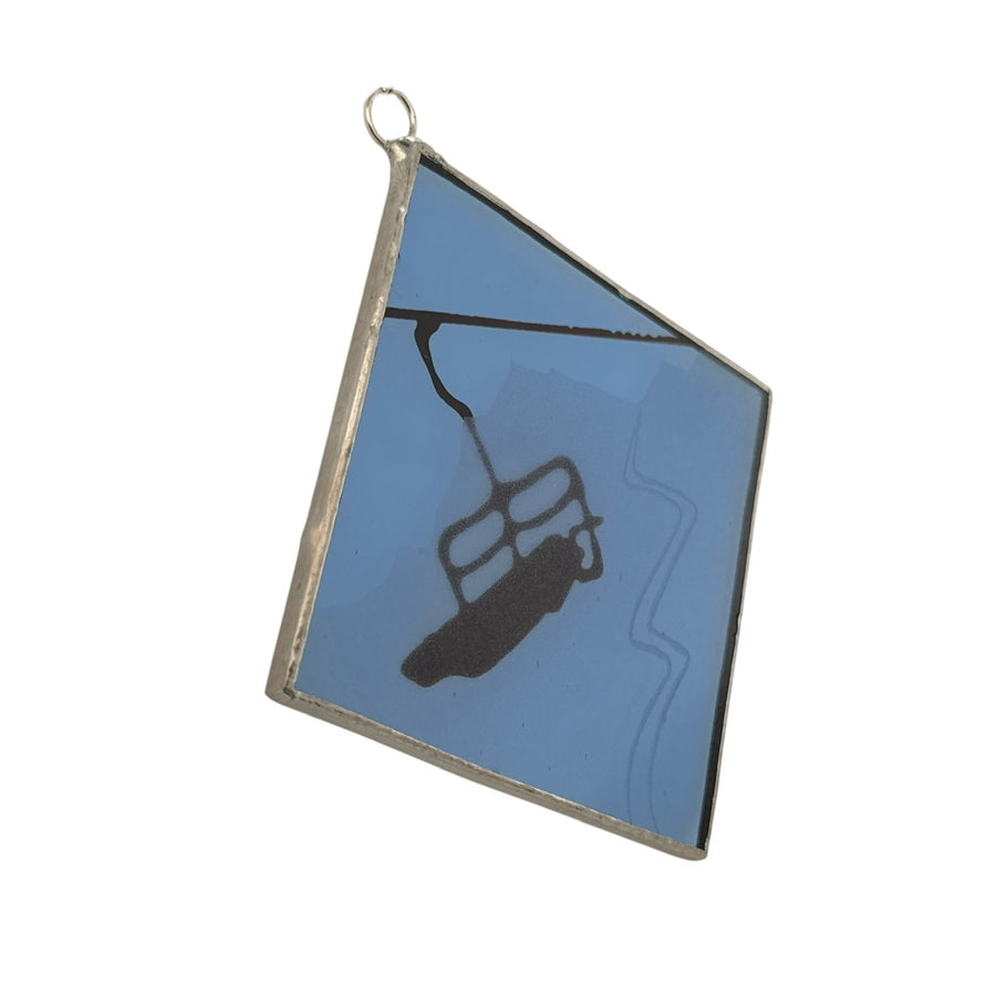 Etched Glass Suncatcher/Ornament - Chairlift