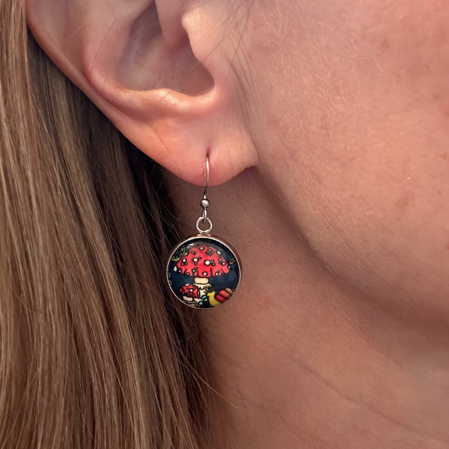 Earrings - Mushrooms