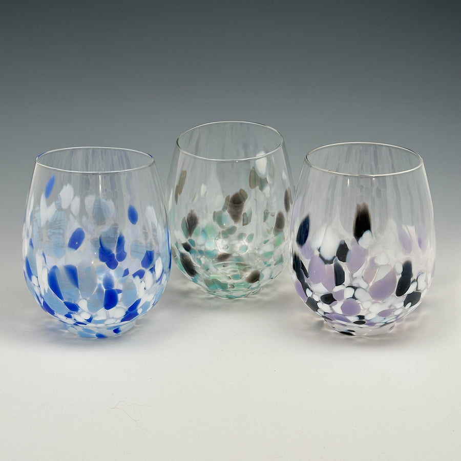 Hand Blown Stemless Glass - Small