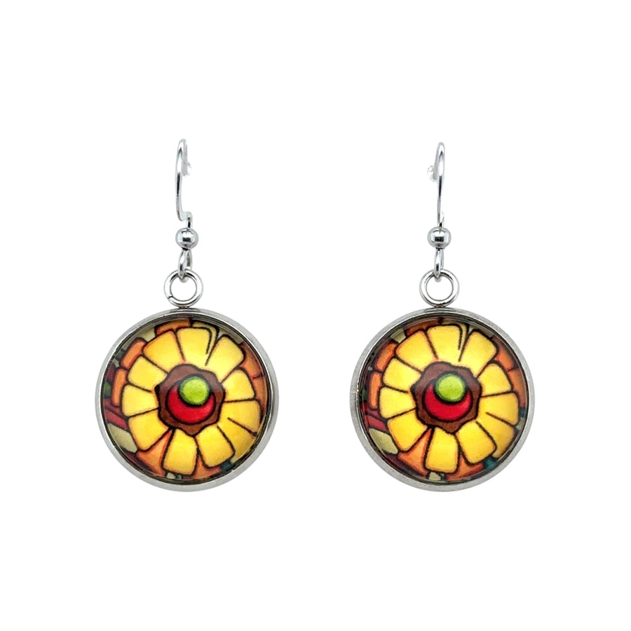 Earrings - Yellow Flowers