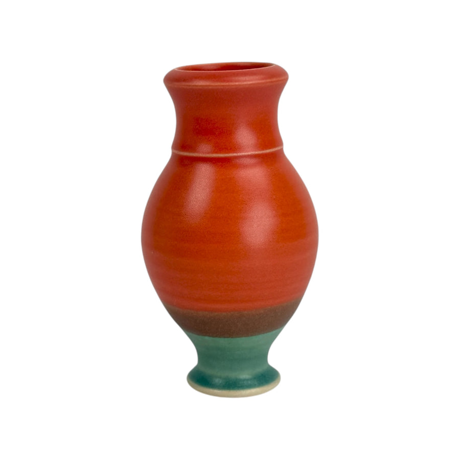 Bud Vase - Red/Green