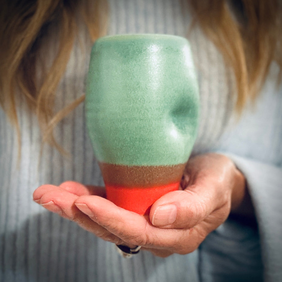 Thumb Cup - Green/Red