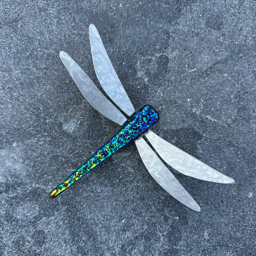 Dichroic Glass Dragonfly