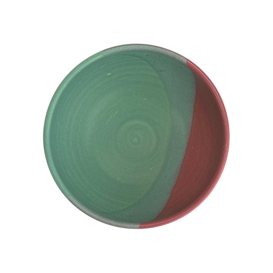 Ice Cream Bowl - Green/Cranberry