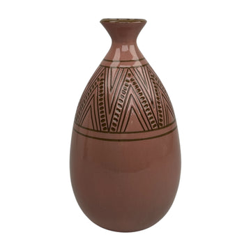 Large Vase - Pink - Geometric