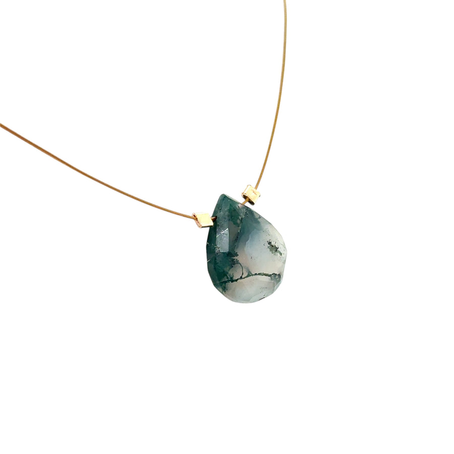 Green Moss Agate Necklace