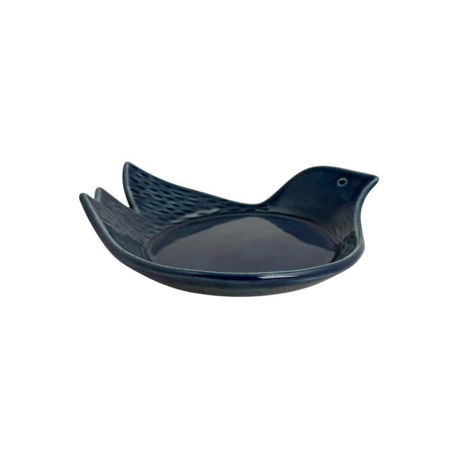 Bird Plate - Large - Blue