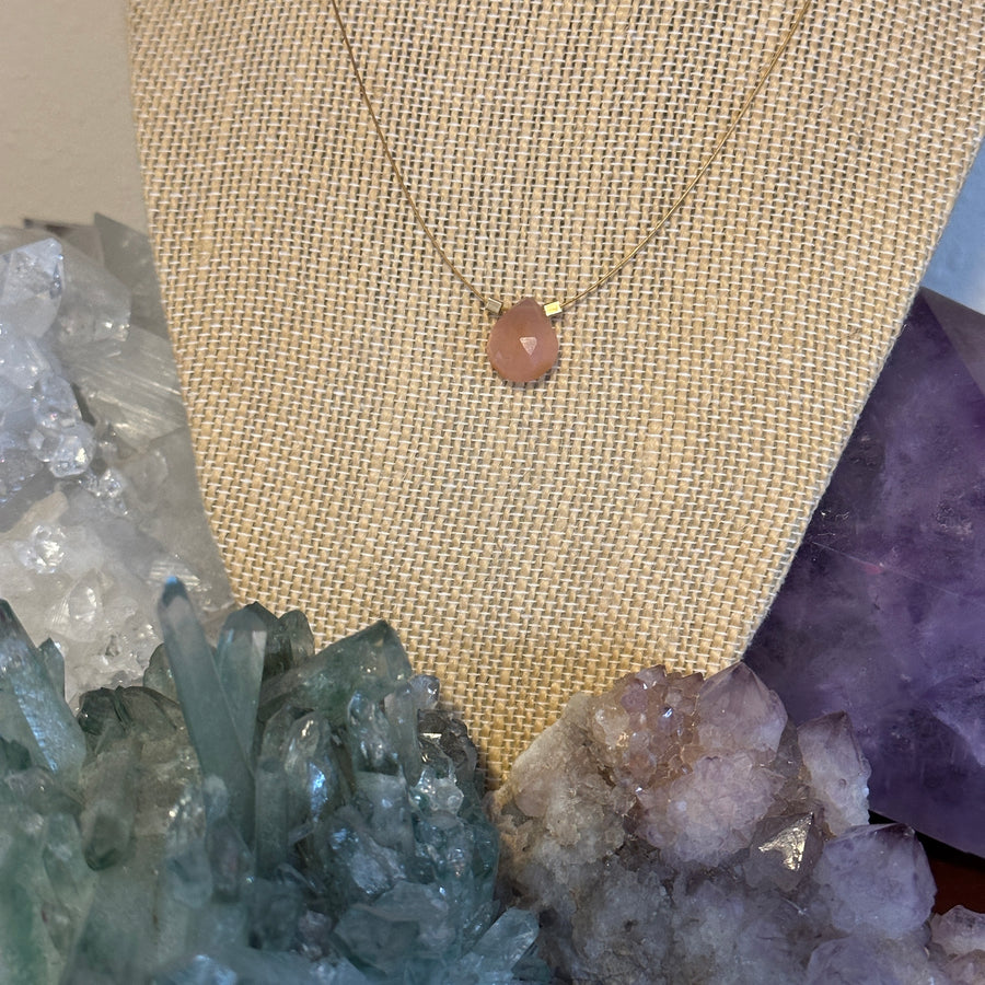 Pink Chalcedony Necklace