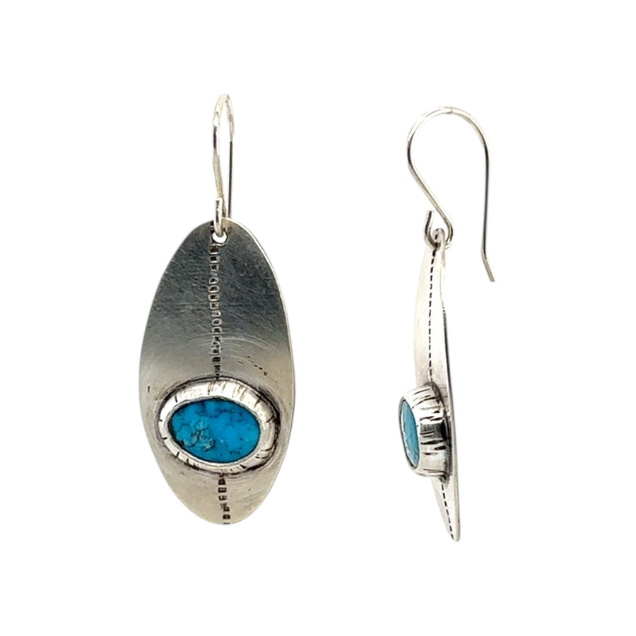 Earrings - Turquoise Shields