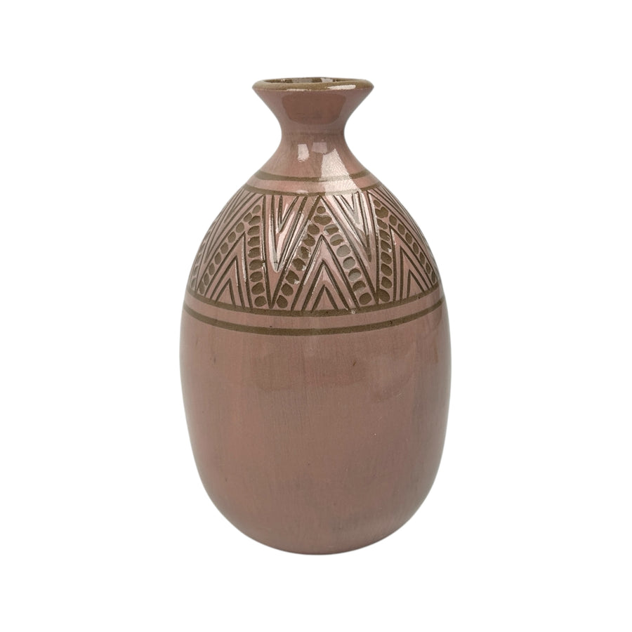 Medium Vase - Pink - Geometric