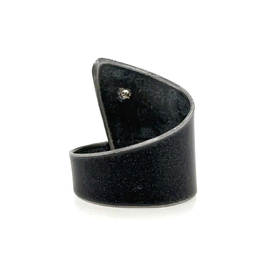 Ring - Black with Yellow Dot - Size 8.25