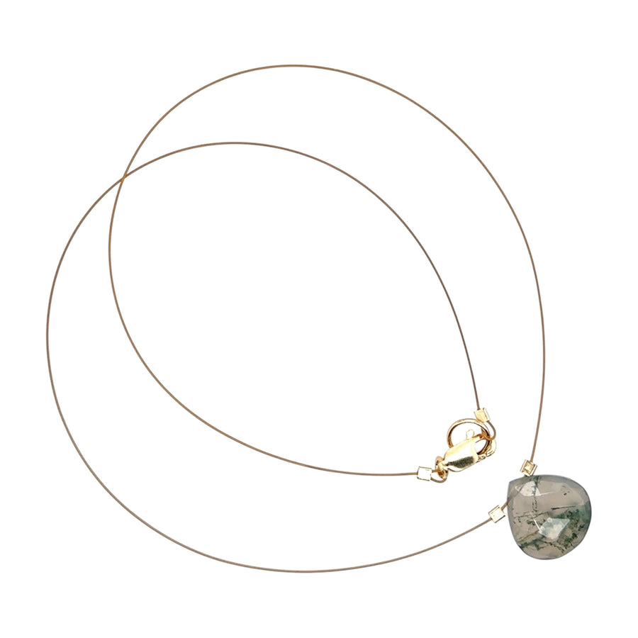 Green Moss Agate Necklace