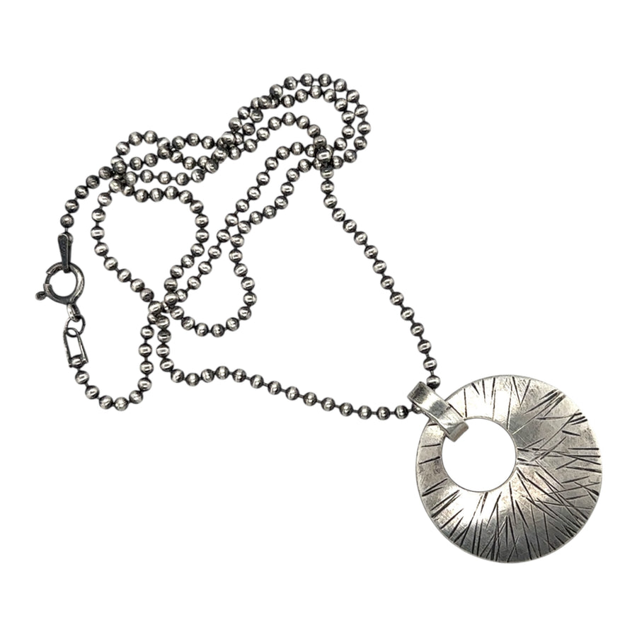 Necklace - Silver Disk