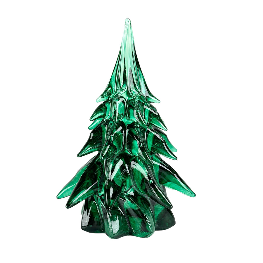 Small Glass Tree - Dark Green