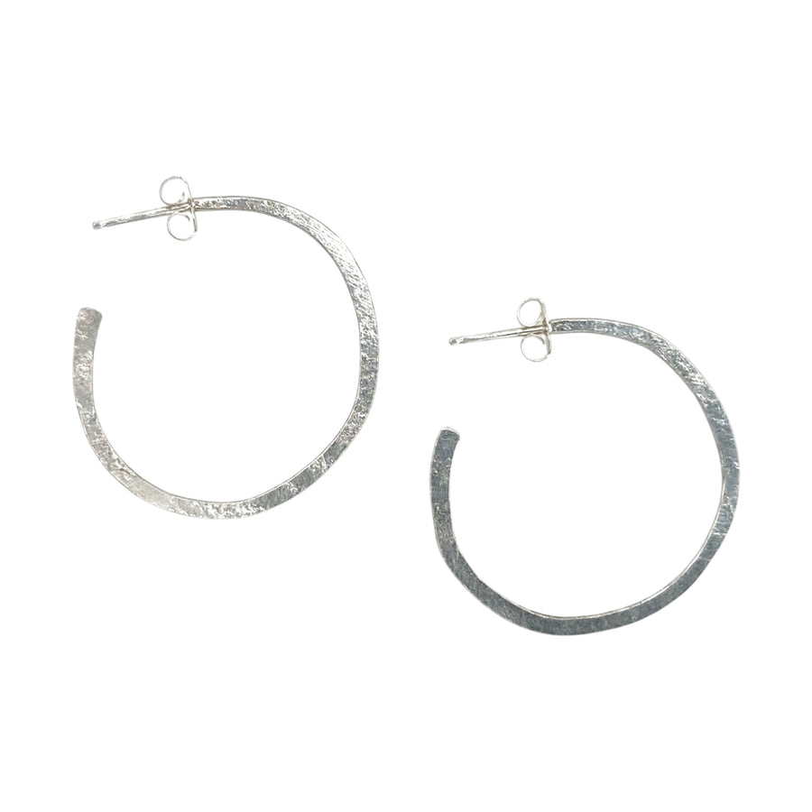 Earrings - Sterling Hoop - Large
