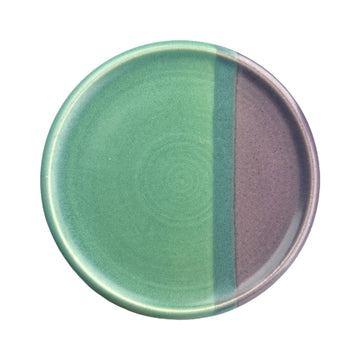 Dessert Plate - Turquoise/Purple