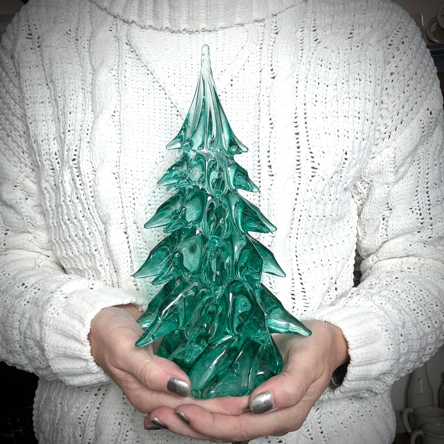 Large Glass Tree - Light Emerald