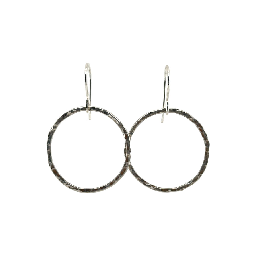 Earrings - Hammered Circles