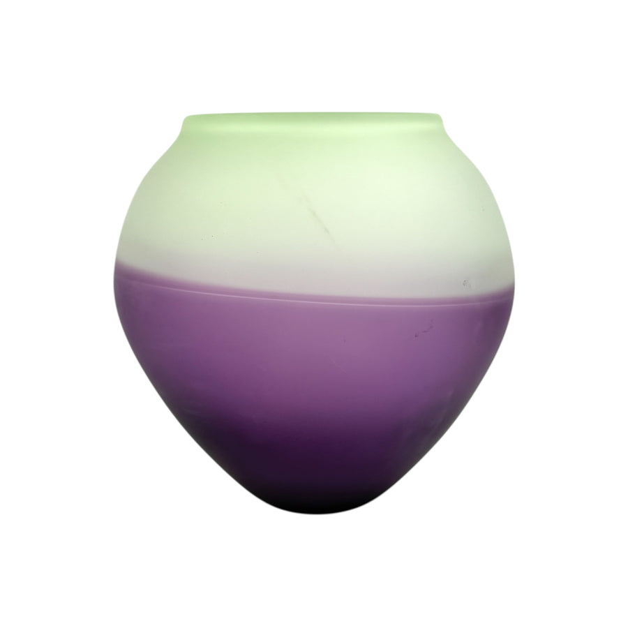 Light Green and Purple Incalmo Vase #1010